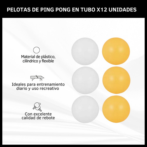 Pelotas De Ping Pong X 12 Unidades Pelotitas Mesa Juego 