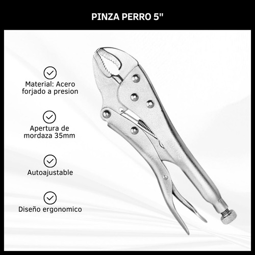 Pinza Perro Pinza De Fuerza Alicate De Bloqueo 5 Acero