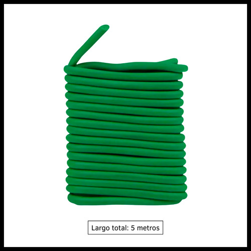 Alambre Para Jardinería Flexible Verde De 5 Mt Plantas Ramas