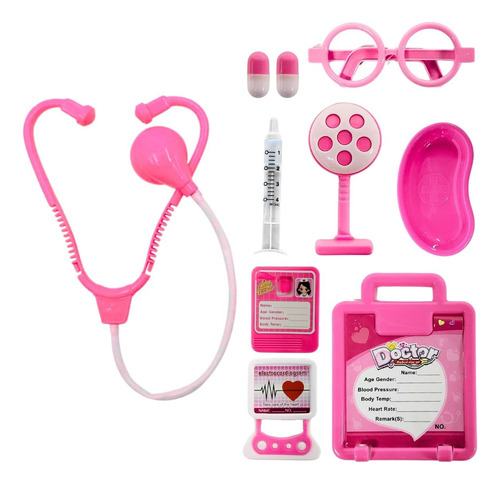 Set De Doctora Completo En Blister Accesorios Juguetes Niños