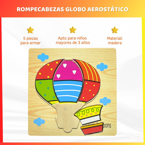 Rompecabezas Puzzle Juego De Mesa Niños Infantil Encastre 