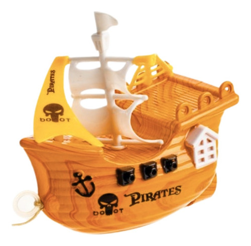 Barco Pirata A Cuerda Juguete Para Pileta O Bañera Infantil