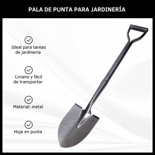 Pala De Jardinería Punta Corazón De Metal Jardín Plantas