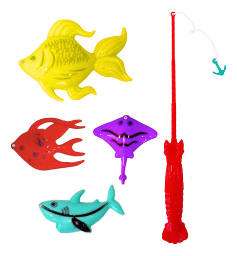 Juego De Pesca Infantil Juguete Imantado Plástico Para Niños