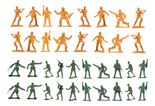 Soldaditos De Juguete Guerra 36 Piezas Plástico Infantil