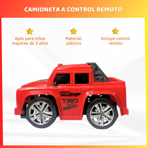 Camioneta A Control Remoto De Juguete 2 Funciones Infantil