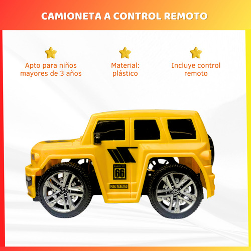 Camioneta A Control Remoto De Juguete 2 Funciones Infantil
