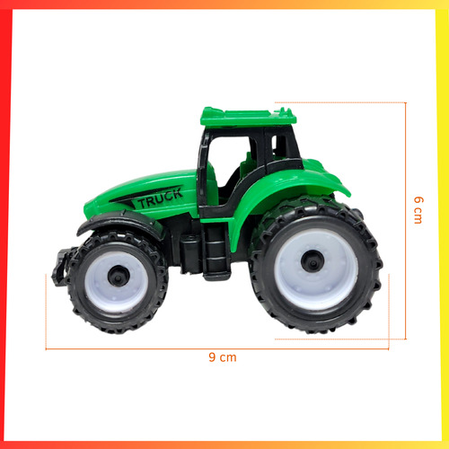 Tractor De Juguete Mini Plástico Campo Infantil Para Niños