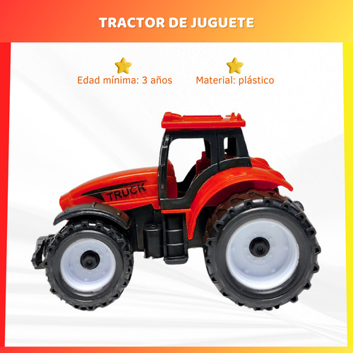 Tractor De Juguete Mini Plástico Campo Infantil Para Niños