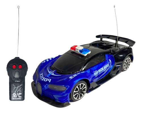 Auto Policía A Control Remoto Juguete Infantil Para Niños