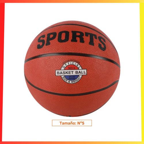 Pelota De Basquet Basket Nro 5 Tamaño 5 Entrenamiento Goma
