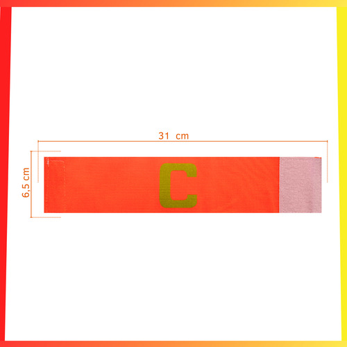 Cinta De Capitán Fútbol Elastizada Brazalete Con Abrojo