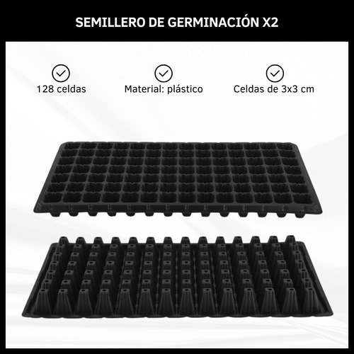 Bandeja Germinadora 128 Celdas Bandeja De Cultivo Siembra