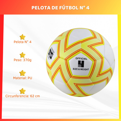 Pelota De Fútbol Número 4 Juego Infantil Niños Deporte