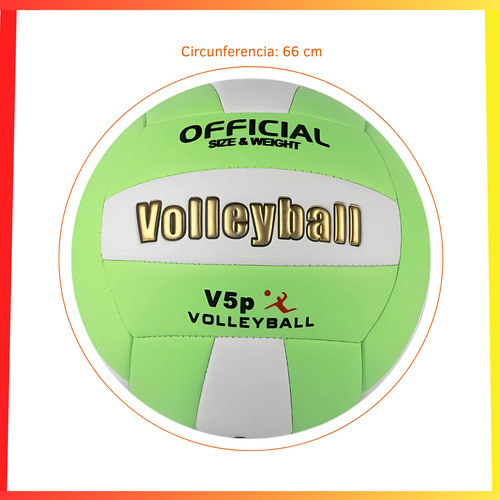 Pelota De Voley Número 5 Clásica Entrenamiento Playa Juego