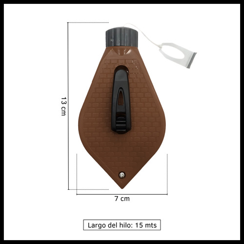 Chocla Trazador Marcador Albañil Plomada Albañilería 15mts