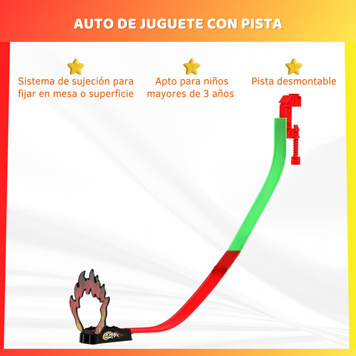 Pista Lanza Coche Con Auto Rampa Juguete Infantil Niños