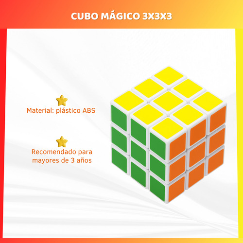 Cubo Mágico Giro Suave 3x3x3 Blíster Juguete