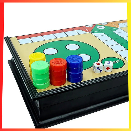Juego De Mesa Ludo Clásico Magnético Plegable Familiar Niños