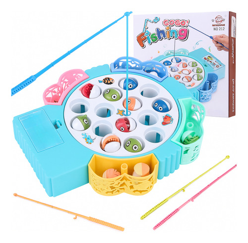 Juego De Pesca Didáctico Niños Juego De Mesa Infantil Peces