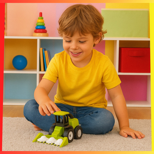 Vehículo Cosechadora De Juguete Agrícola Máquina De Campo