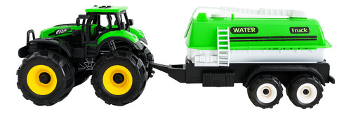 Vehículo De Juguete Tractor Niños Campo Granja Tanque Agua