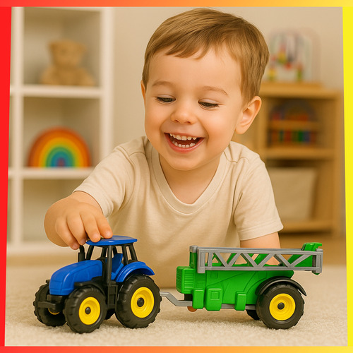 Vehículo Tractor Agrícola Juguete Niños Campo Pulverizador