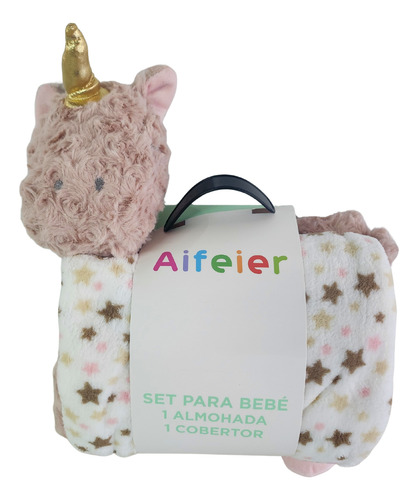Manta Y Almohada Bebe Peluche Cuna Para Bebes Infantil