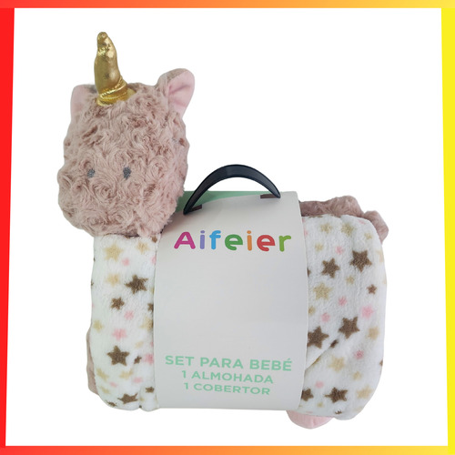 Manta Y Almohada Bebe Peluche Cuna Para Bebes Infantil