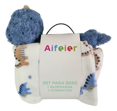 Manta Y Almohada Bebe Peluche Cuna Para Bebes Infantil