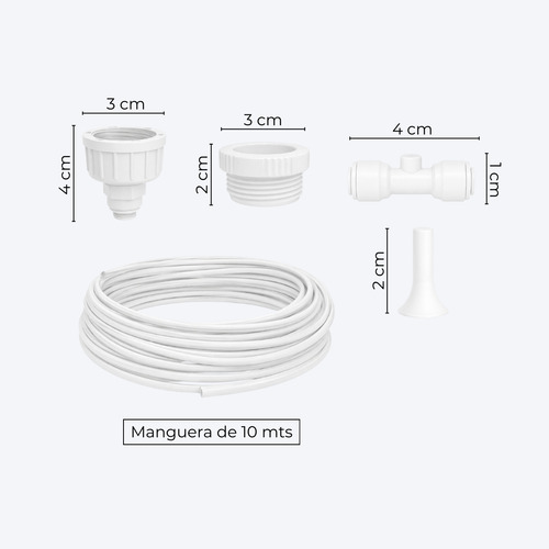 Sistema De Nebulización Refrigeración 10mts Riego Exteriores