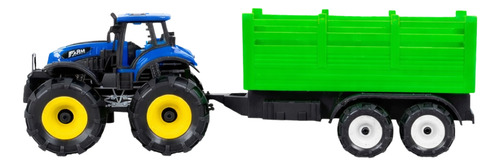 Tractor De Juguete Con Acoplado Agrícola Plástico Niños