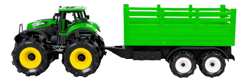 Tractor De Juguete Con Acoplado Agrícola Plástico Niños