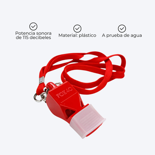 Silbato Con Collarin Correa Arbitro Futbol Sin Bolilla