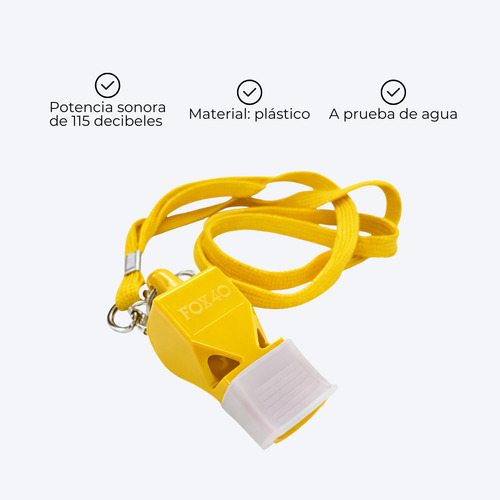 Silbato Con Collarin Correa Arbitro Futbol Sin Bolilla