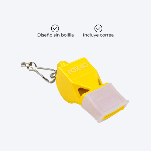 Silbato Con Collarin Correa Arbitro Futbol Sin Bolilla