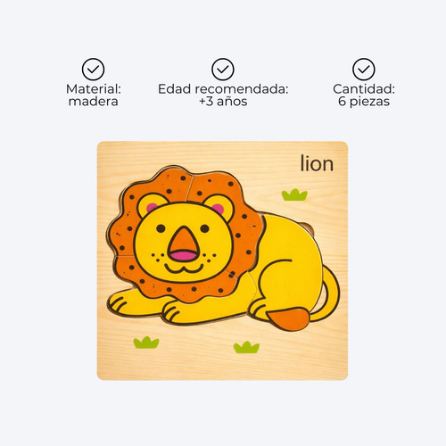 Rompecabezas Puzzle Juego De Mesa Niños Infantil Encastre 