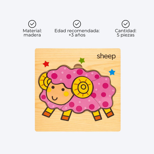 Rompecabezas Puzzle Juego De Mesa Niños Infantil Encastre 