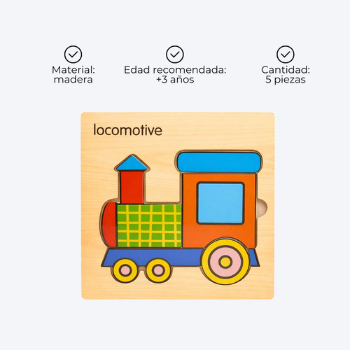 Rompecabezas Puzzle Juego De Mesa Niños Infantil Encastre 