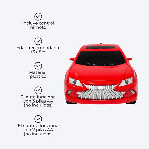 Autito A Control Remoto Vehículo De Juguete Auto Deportivo
