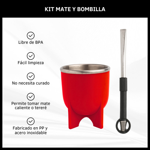 Mate Térmico De Acero Inoxidable Con Bombilla Caliente Frío