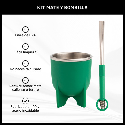 Mate Térmico De Acero Inoxidable Con Bombilla Caliente Frío