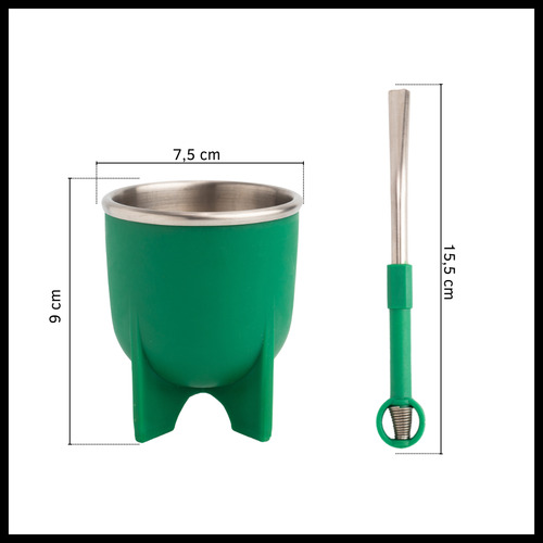 Mate Térmico De Acero Inoxidable Con Bombilla Caliente Frío