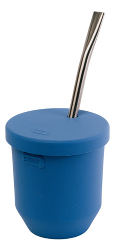 Mate Térmico Acero Inoxidable Con Tapa Silicona Y Bombilla