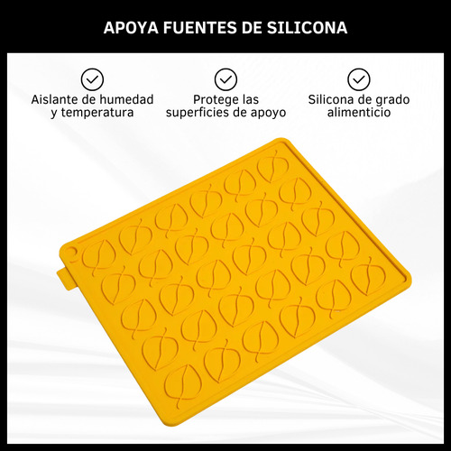 Posafuentes De Silicona Apoya Pava Asadera Cocina Multiuso