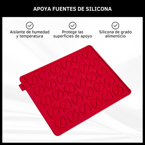 Posafuentes De Silicona Apoya Pava Asadera Cocina Multiuso