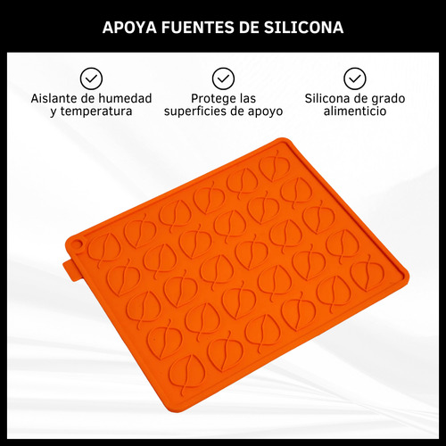 Posafuentes De Silicona Apoya Pava Asadera Cocina Multiuso