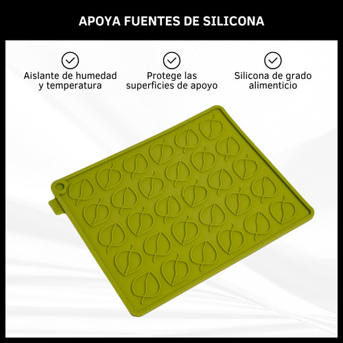 Posafuentes De Silicona Apoya Pava Asadera Cocina Multiuso