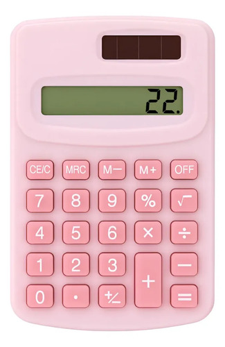 Calculadora 8 Digitos Mini Comercial Escolar Portatil Rosa