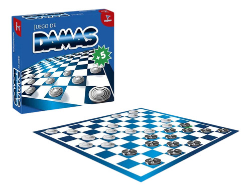 Juego De Mesa Damas Tablero Fichas Clásico Juguete Familiar